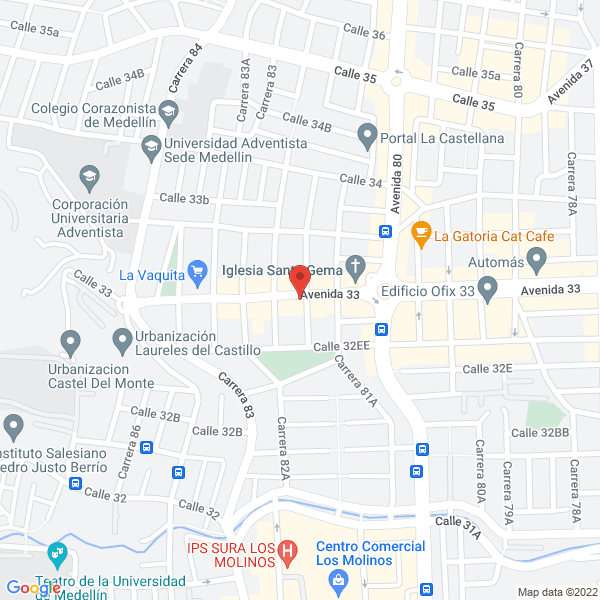 Mapa de Mi Buñuelo La 33