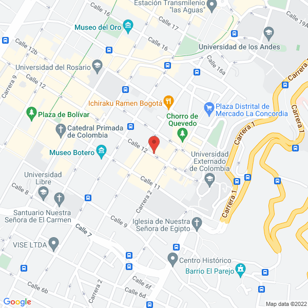 Mapa de Lavandería Extra Rapido