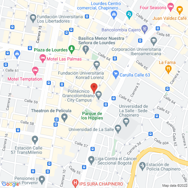 Mapa de Lavaseco Parque Lourdes