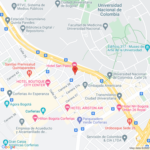 Mapa de Inversiones Y Construcciones Bersa Ltda.