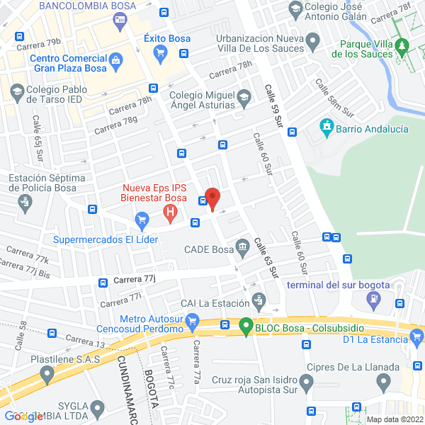 Mapa de Inversiones Y Proyectos Andinos S.A.S.
