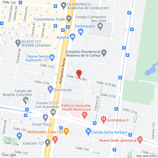 Mapa de Colegio Retos