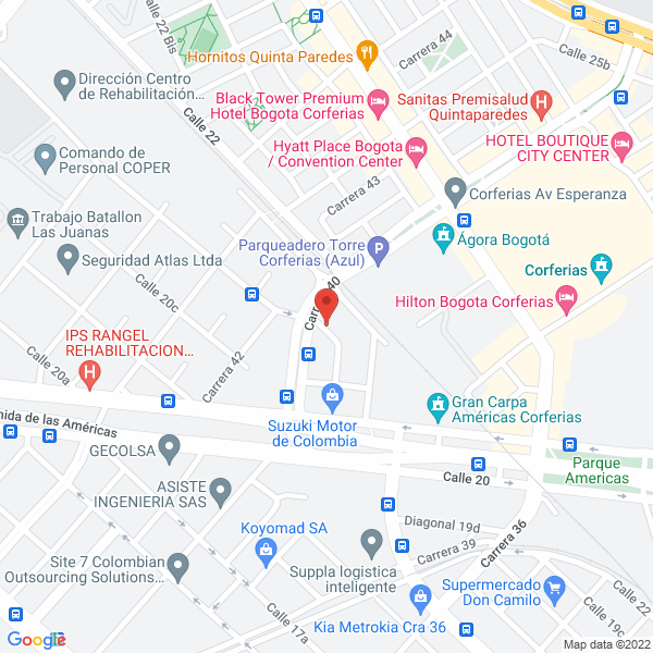 Mapa de Invet S.A.