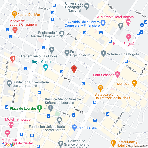 Mapa de Invsar S.A.S.