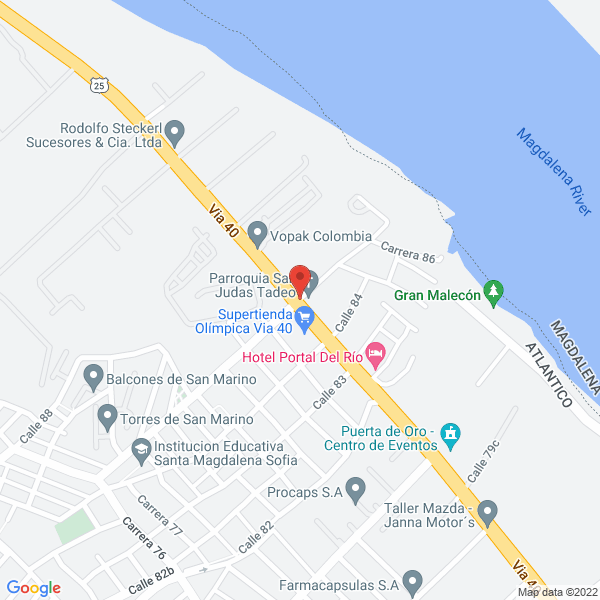 Map of Moreno Y Niebles Cía. Ltda