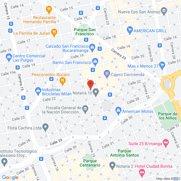 Map of Oriental De Muebles Ltda