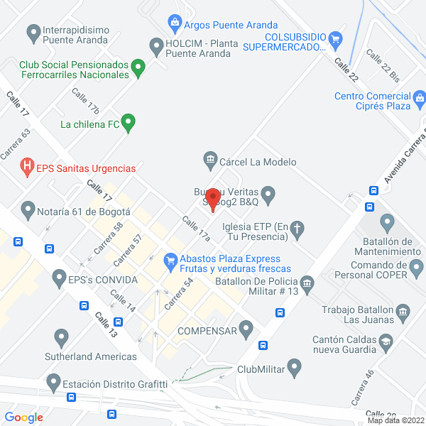 Mapa de Orneos Comercializadora S.A.S.