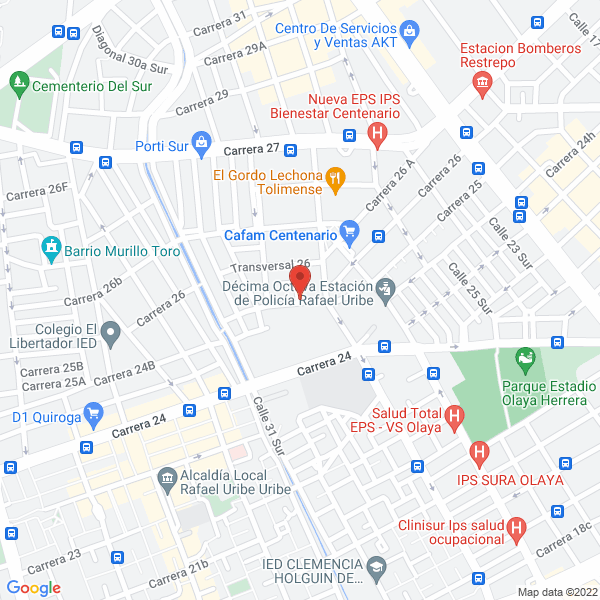 Mapa de Orquesta Fuego