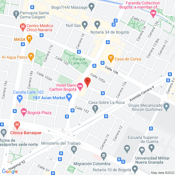 Mapa de Ortho Center S.A.S
