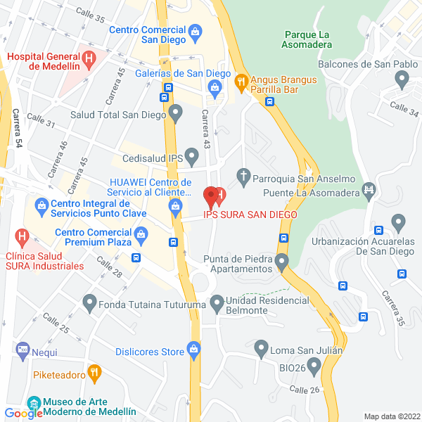 Mapa de Ortiz Carmenza Pérez De