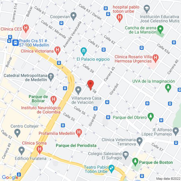 Mapa de Ortopédicas Arce