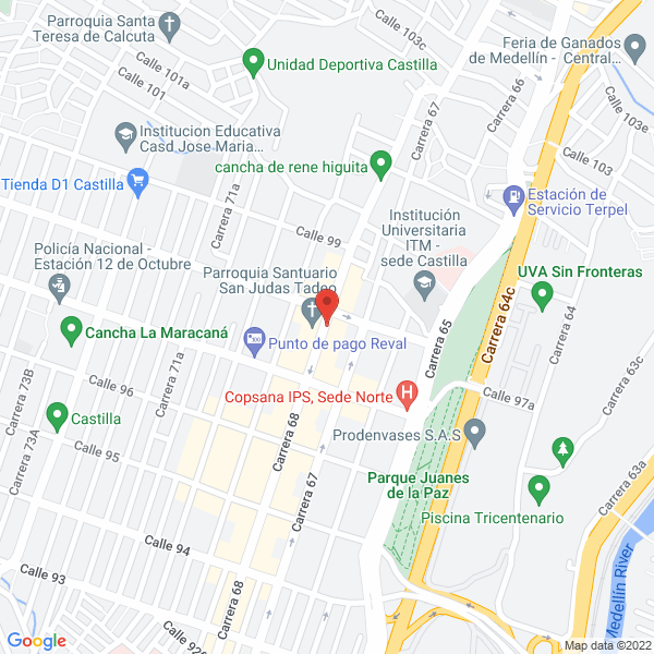 Mapa de Orvitrans-Fami S.A.S.