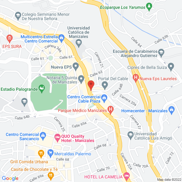 Map of Monitos Pizza