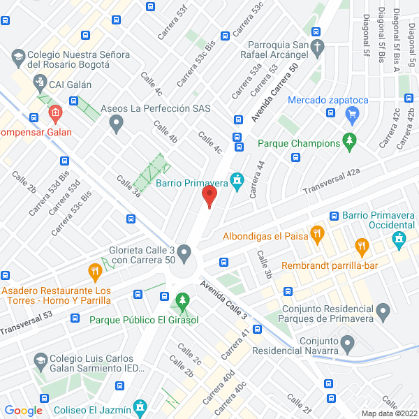 Mapa de Montacargas Bogotá Ltda.
