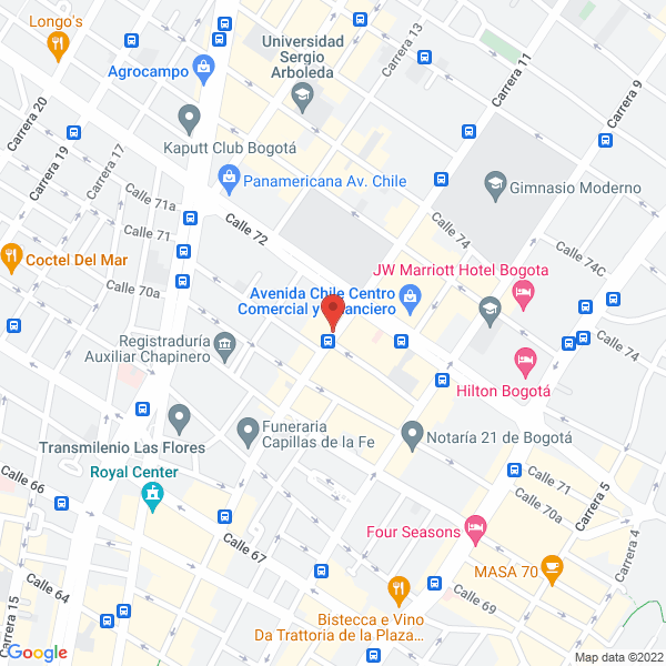 Mapa de Mitra Security Services S.A.S.