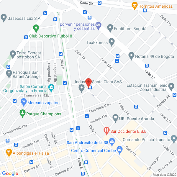 Mapa de Metalgrifos Ltda.