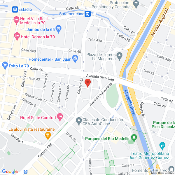 Mapa de Metálicas Forero Ltda.