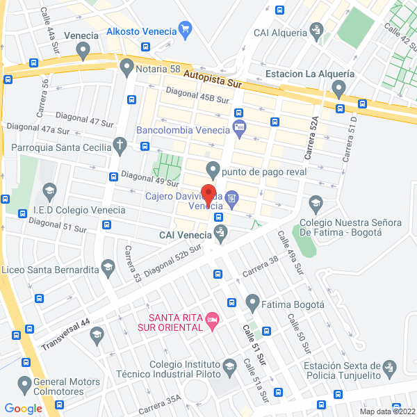 Mapa de Librería Cristiana Jonadab
