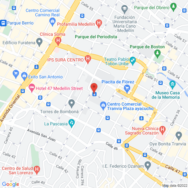 Mapa de Librería La 21