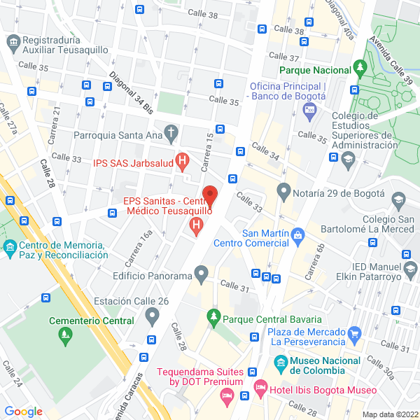Mapa de Librería La Luz