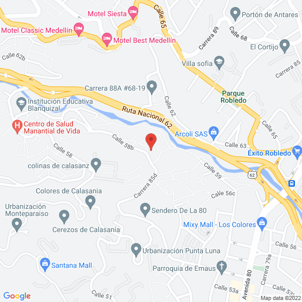 Mapa de Pachos Barcos-Astillero Arví