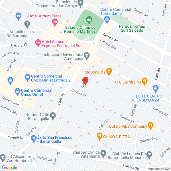 Map of Padilla Galvis Sandra Milena
