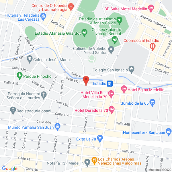 Mapa de Paisa City Hostel Medellín