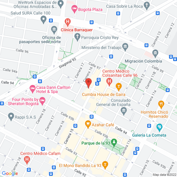 Mapa de Palmas Monterrey S.A.