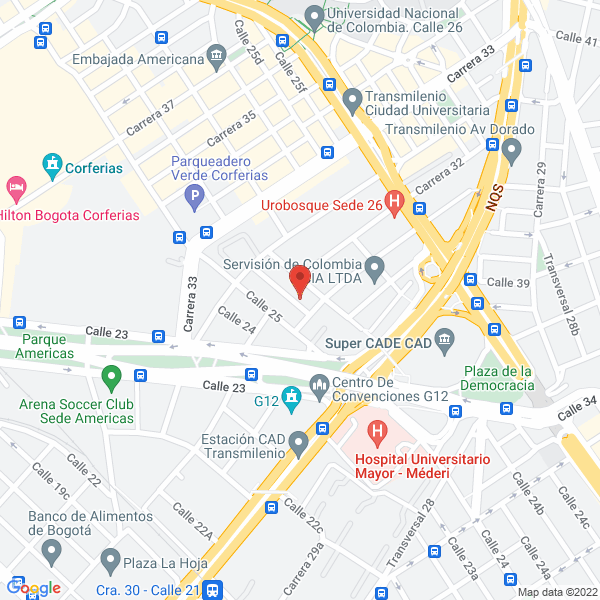 Mapa de Palomino Editores Pal Ltda