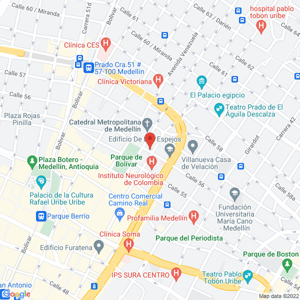 Mapa de Panaderia Caracas
