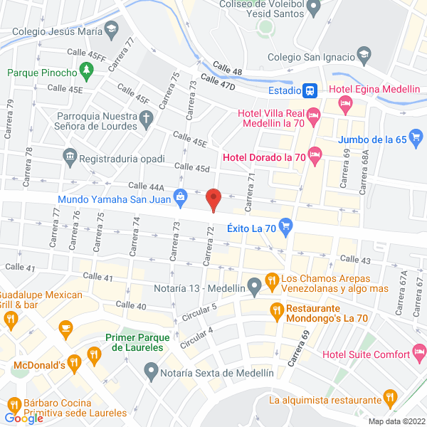 Mapa de Panadería El Marinillo