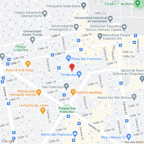 Map of Panadería Y Pastelería Bambino