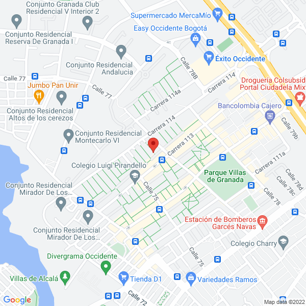 Mapa de Jcc Acabados Y Pinturas S.A.S.