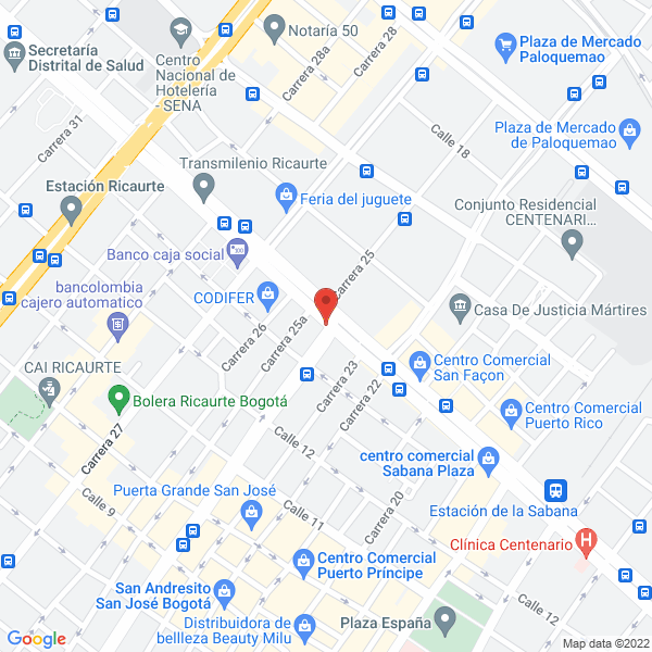 Mapa de Jecoin Ltda.