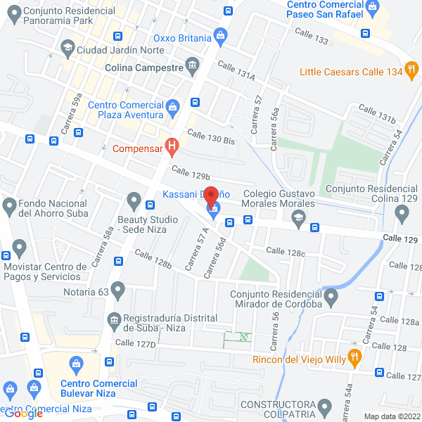 Mapa de Kassani Diseño S.A.