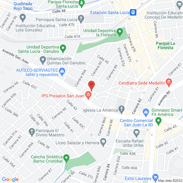 Mapa de Parqueadero Correa Hermanos