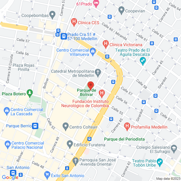 Mapa de Parqueadero La 56