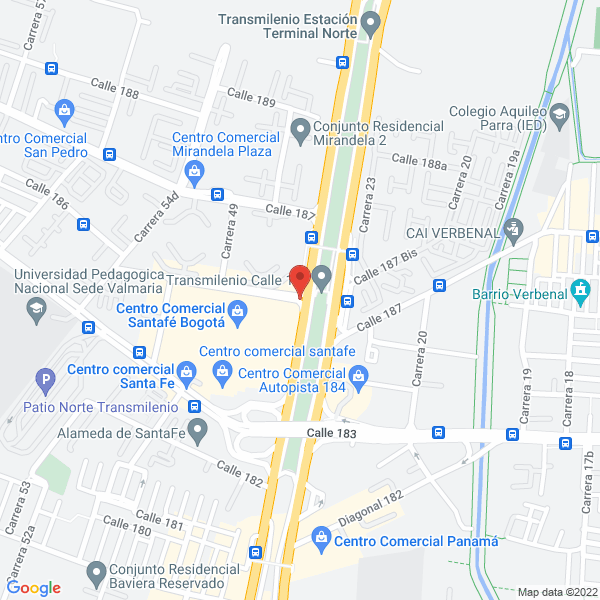 Mapa de Multicosmeticos Ltda