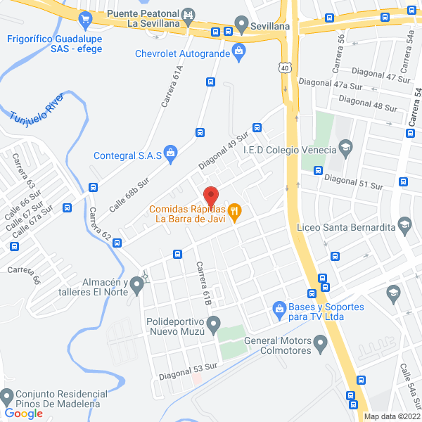 Mapa de Kreativa P&M S.A.S.