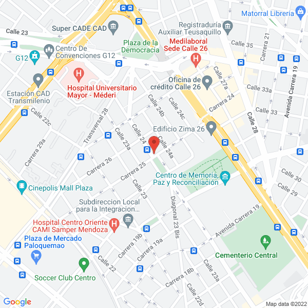 Mapa de L'Atelier Bogotá S.A.S.