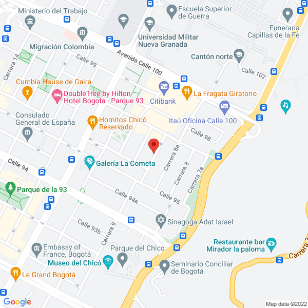Mapa de La Focaccia Gourmet