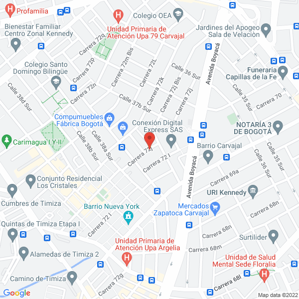 Mapa de Multiproyectos Electro Mecanicos Ltda