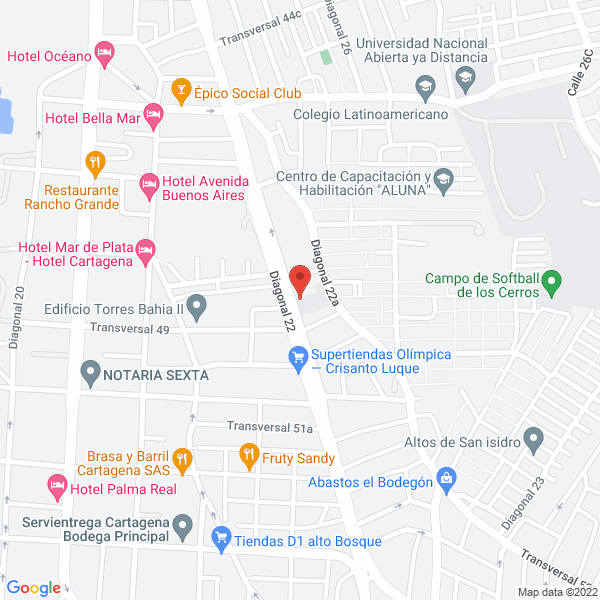 Map of Multirepuestos Diesel De La Costa S.A.S.