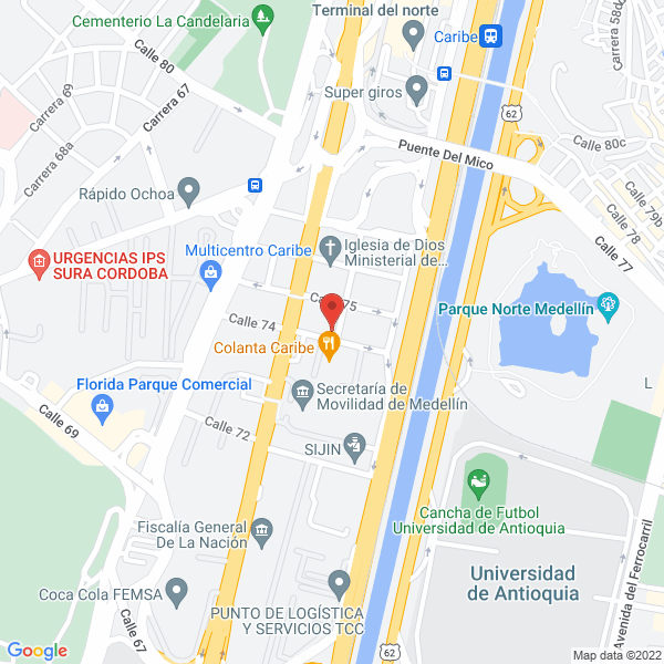 Mapa de Multiservicios La 64 B