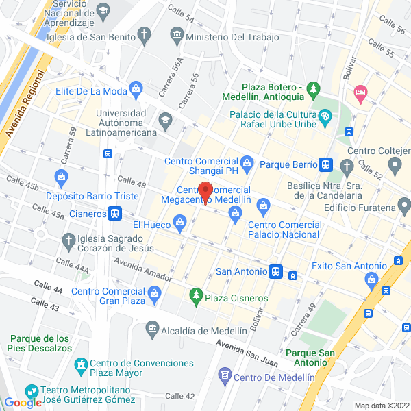 Mapa de Mundial De Camisas Y Jeans