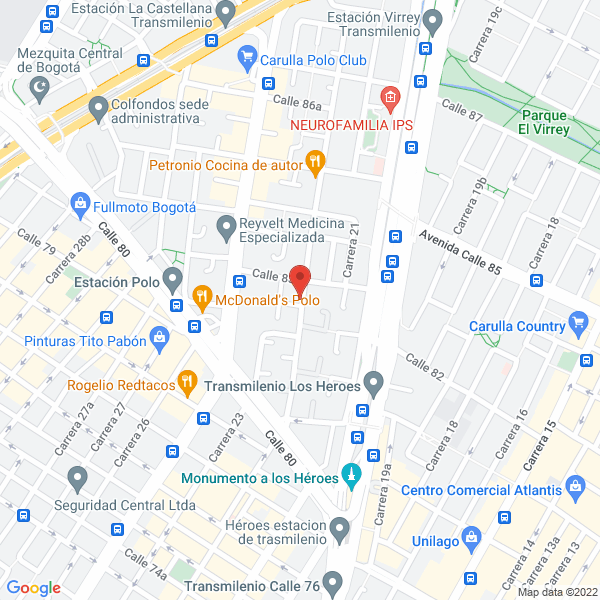 Mapa de Movilizate Transporte Especial S.A.S.