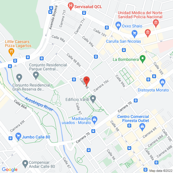 Mapa de Localwan S.A.S.