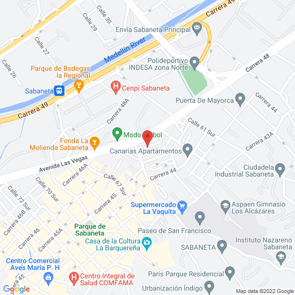 Mapa de Los De Yolombó