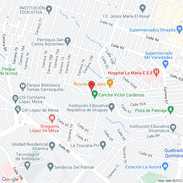 Mapa de Los Romantícos De La Canción