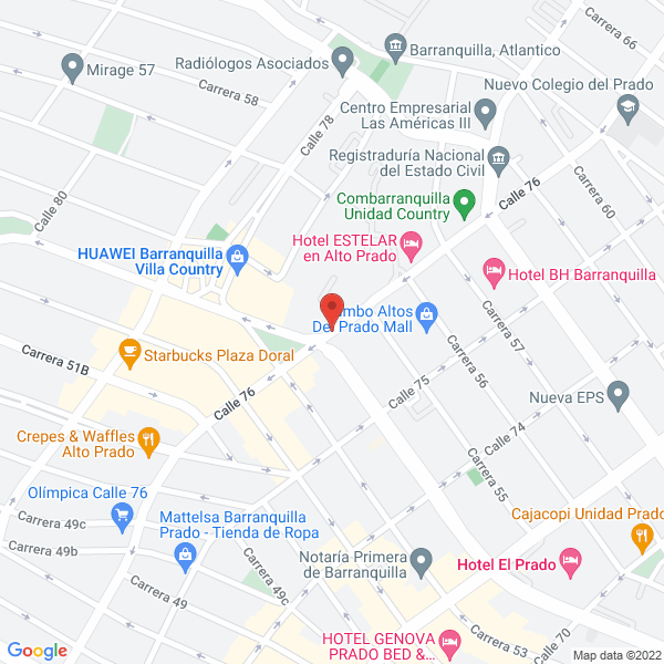 Map of Nicollela De Caro Luis